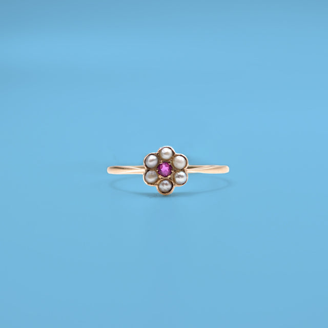 Anillo flor eduardiana