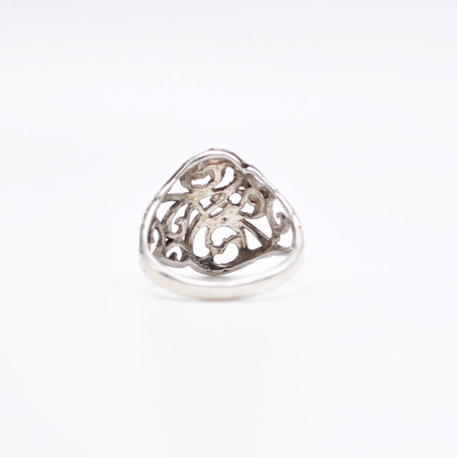 Anillo de plata calado