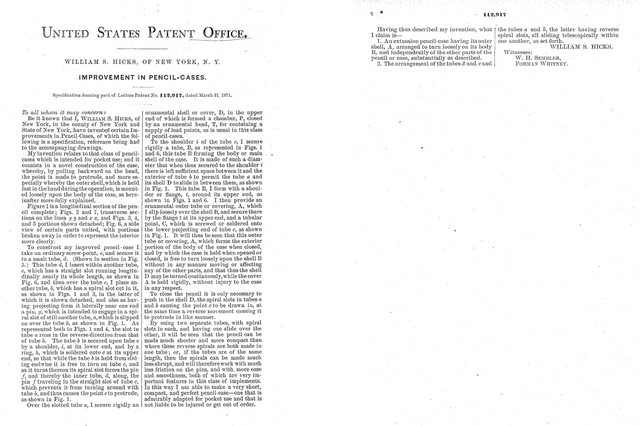 Lápiz retráctil victoriano