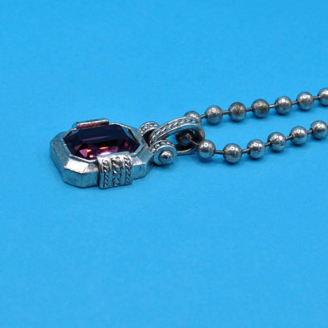 Demi Parure vidrio de amatista