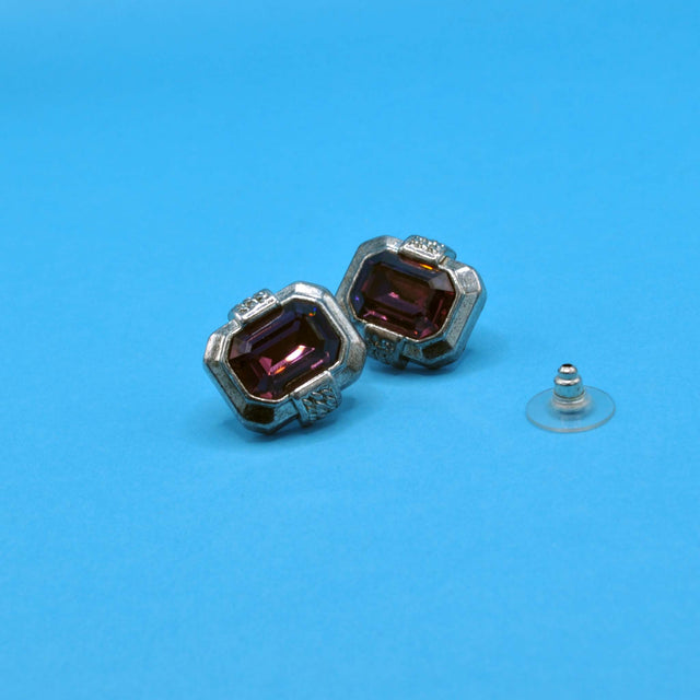 Demi Parure vidrio de amatista