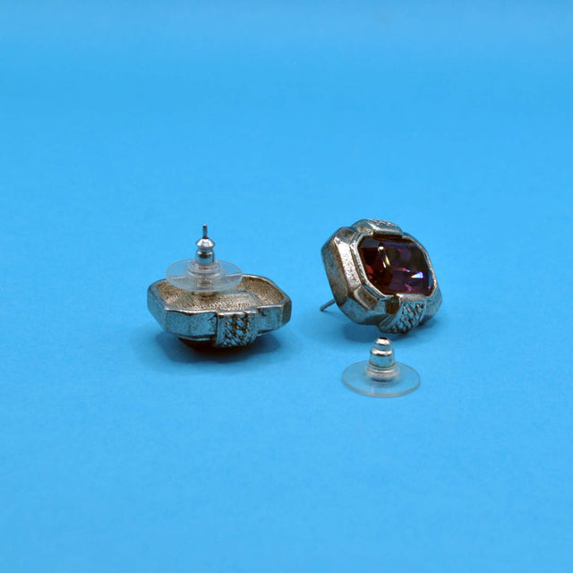 Demi Parure vidrio de amatista