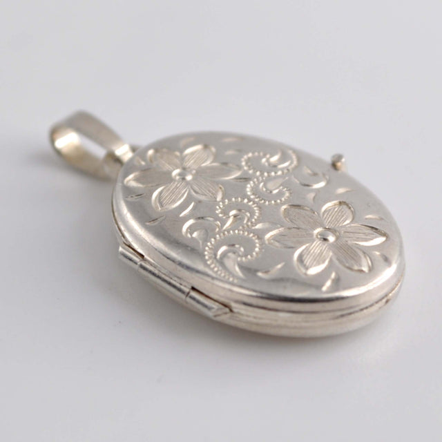 Locket floral oval